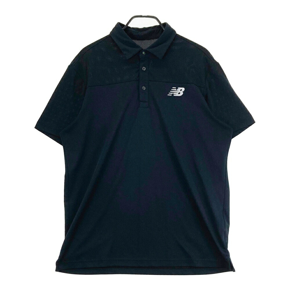 NEW BALANCE GOLF ニューバランス 半袖ポロシャツ ブラック系 7 【中古】ゴルフウェア メンズ