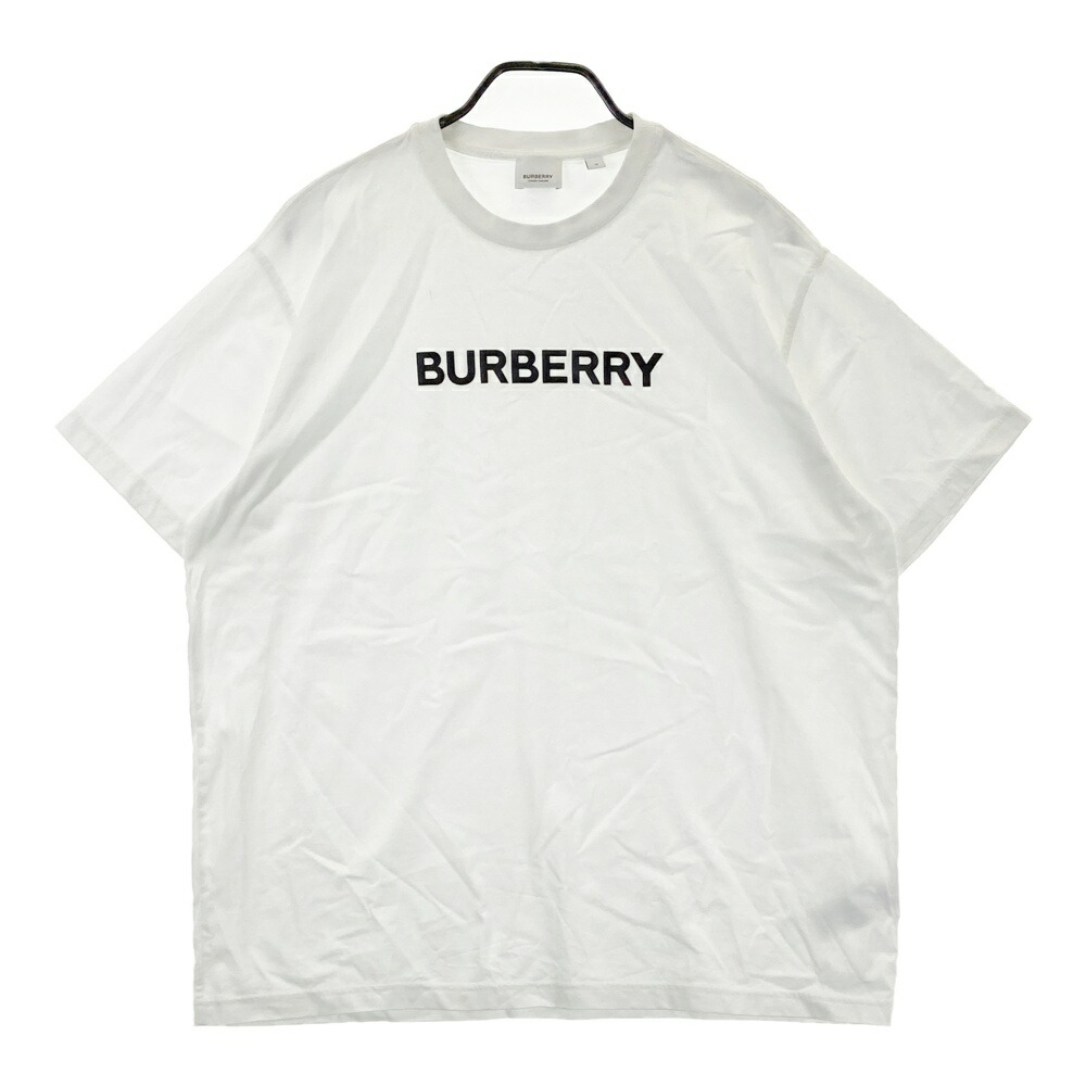 BURBERRY バーバリー 8055309 半袖Tシャツ ホワイト系 M 【中古】メンズ