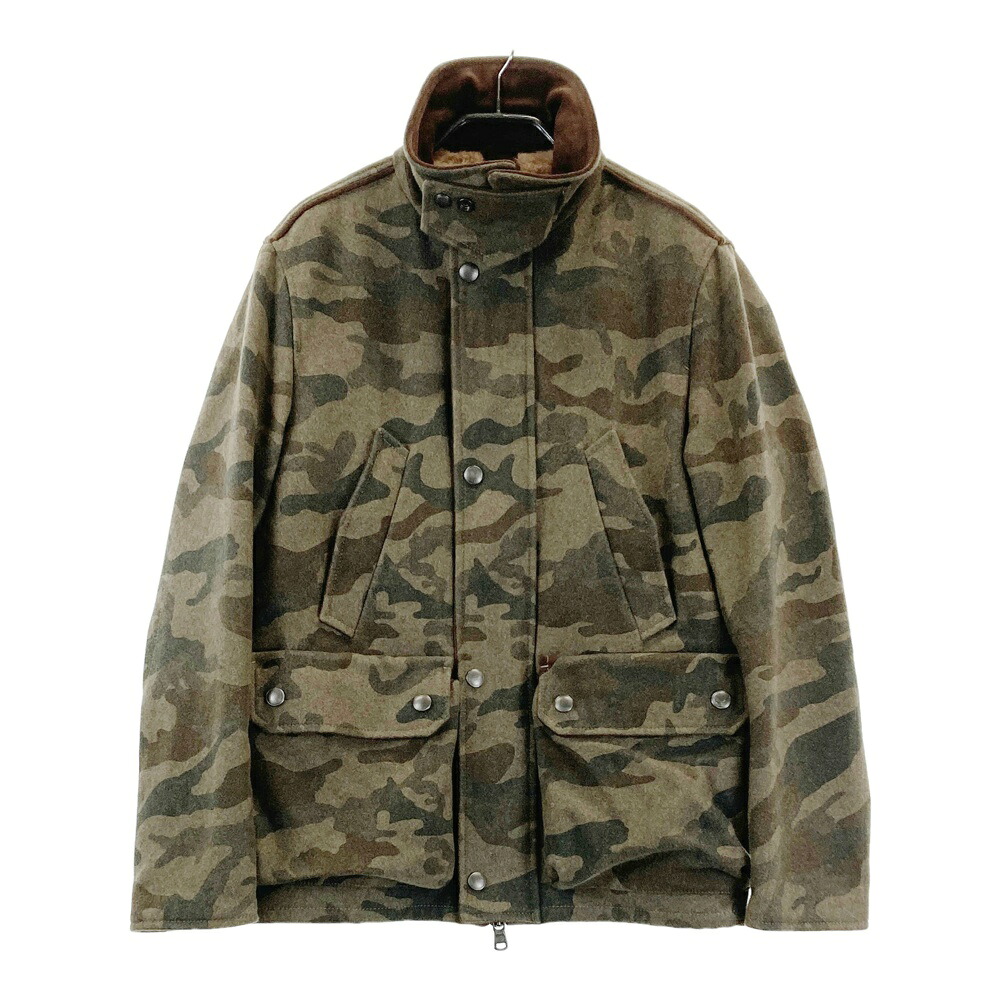 JACOB COHEN ヤコブコーエン J881 裏ボア 活動の領域上衣 変装柄 家鴨フラ カーキ系 46 【中古】メンズ