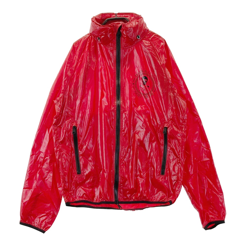 MARK&LONA マークアンドロナ フード付 ナイロン ジップジャケット レッド系 44 【中古】ゴルフウェア メンズ|中古ゴルフウェア通販STST