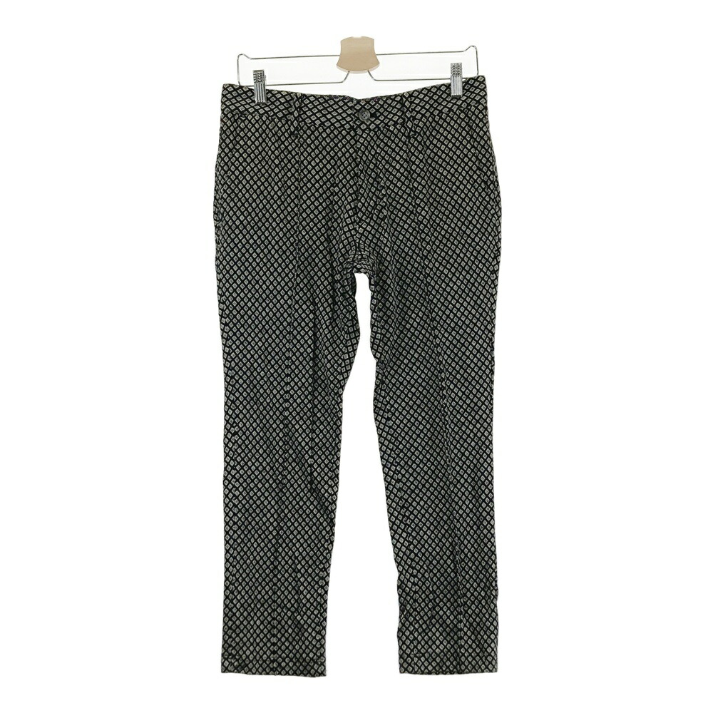 ST ANDREWS セントアンドリュース ウール混 パンツ 総柄 ブラック系 M 【中古】ゴルフウェア メンズ