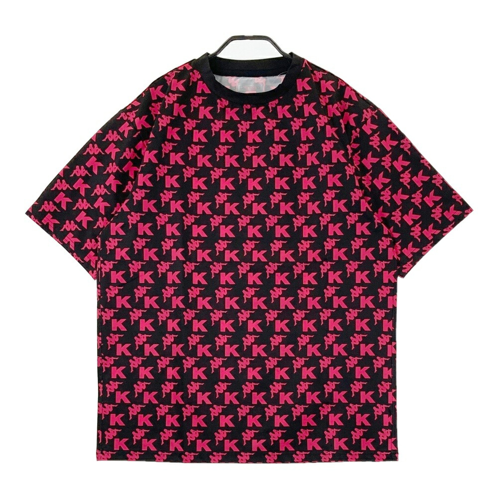 KAPPA GOLF カッパゴルフ ; 半袖Tシャツ 総柄 ピンク系 L 【中古】ゴルフウェア メンズ