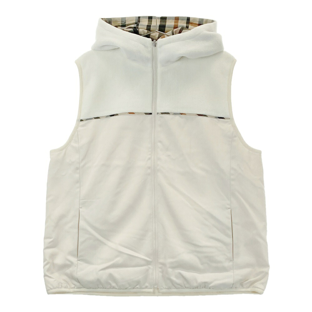 DAKS GOLF ダックス ゴルフ  ボンネット付き添い人ジップベスト  ベージュ系 LL 【中古】ゴルフお召しもの メンズ