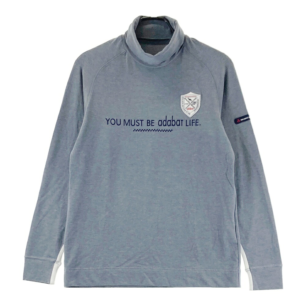 ADABAT アダバット タートルネック 長袖Tシャツ グレー系 46 【中古】ゴルフウェア メンズ
