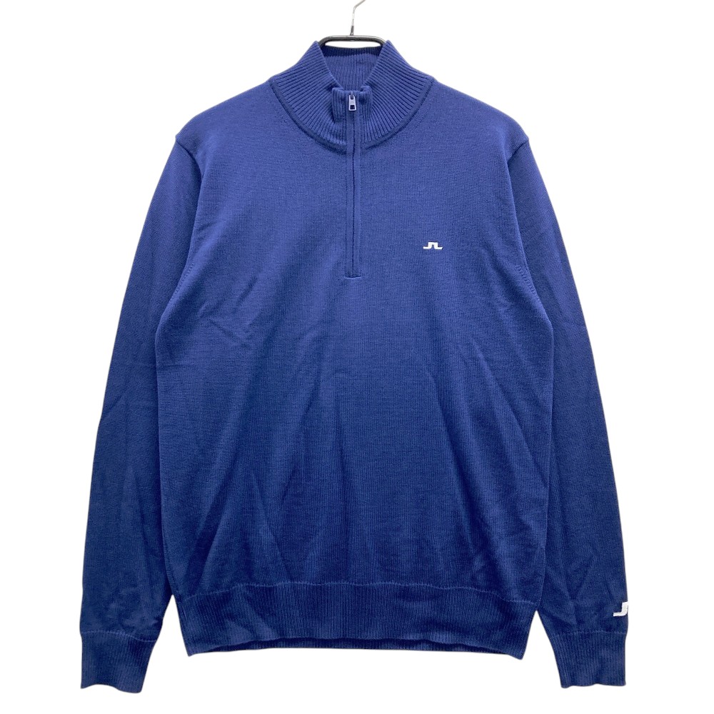 J.LINDEBERG ジェイリンドバーグ 071-19910 ハーフジップ ニットセーター ネイビー系 L 【中古】ゴルフウェア メンズ｜中古ゴルフウェア通販STST