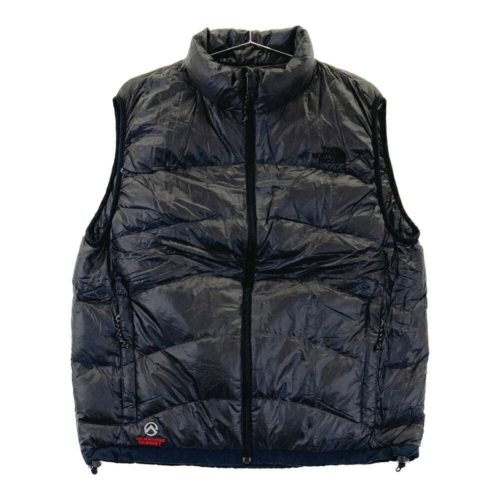 THE NORTH FACE ザ ノースフェイス ND13300 ACONCAGUA VEST アコンカグア ダウン ジップ ベスト ブラック系 L 【中古】メンズ