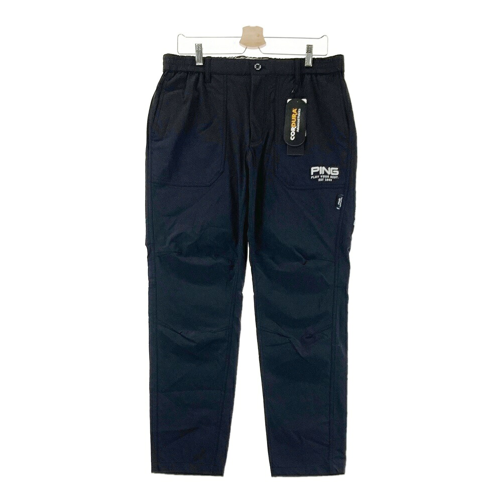 PING ピン 2025年モデル ストレッチパンツ ブラック系 3L 【中古】ゴルフウェア メンズ