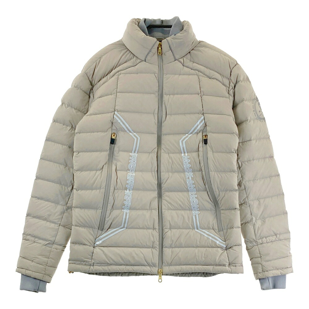 MARK&LONA マークアンドロナ フード付 ダウン ジップジャケット グレー系 46 【中古】ゴルフウェア メンズ｜中古ゴルフウェア通販STST