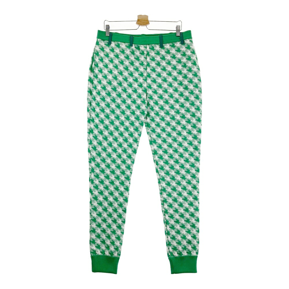 1PIU1UGUALE3 GOLF GRP171 パンツ 千鳥 グリーン系 6 【中古】ゴルフウェア メンズ