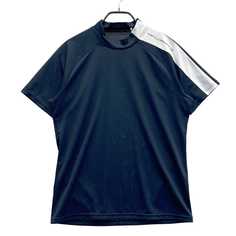 TAYLOR MADE テーラーメイド モックネック 半袖Tシャツ ネイビー系 M 【中古】ゴルフウェア メンズ