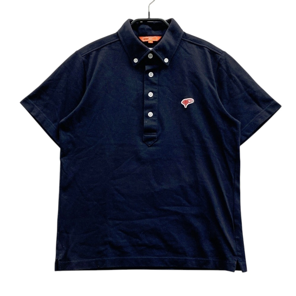 BEAMS GOLF ビームスゴルフ 半袖ポロシャツ ボタンダウン ネイビー系 S 【中古】ゴルフウェア メンズ