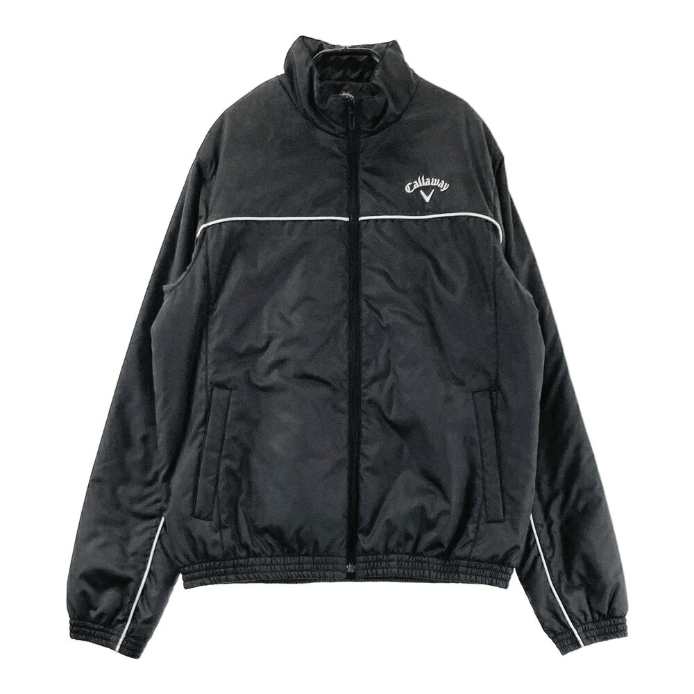 CALLAWAY キャロウェイ 中綿 ジップジャケット ブラック系 M 【中古】ゴルフウェア メンズ