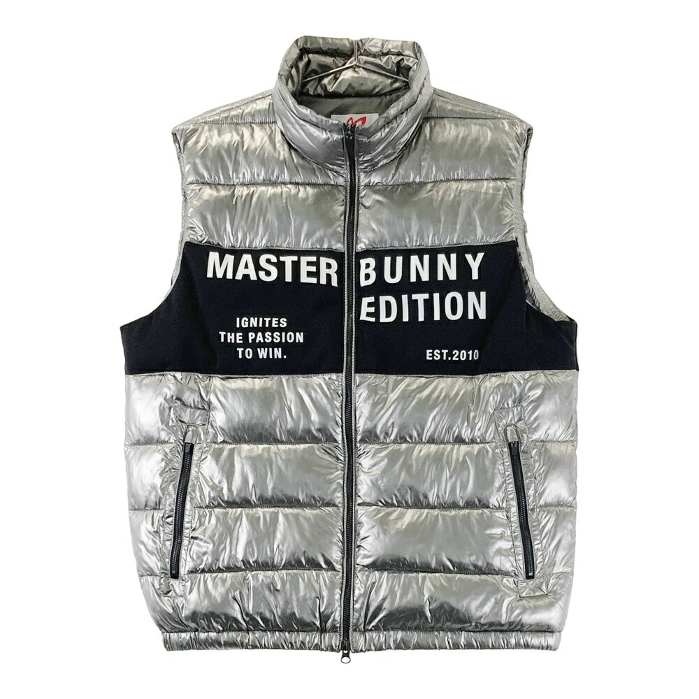 MASTER BUNNY EDITION マスターバニーエディション 2023年 中綿ベスト ロゴ シルバー系 5 【中古】ゴルフウェア メンズ