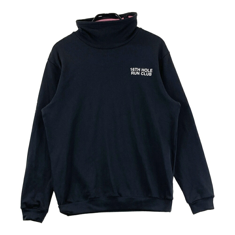 DEVEREUX GOLF デヴァローゴルフ 裏起毛 ハイネック長袖Tシャツ ブラック系 M 【中古】ゴルフウェア メンズ