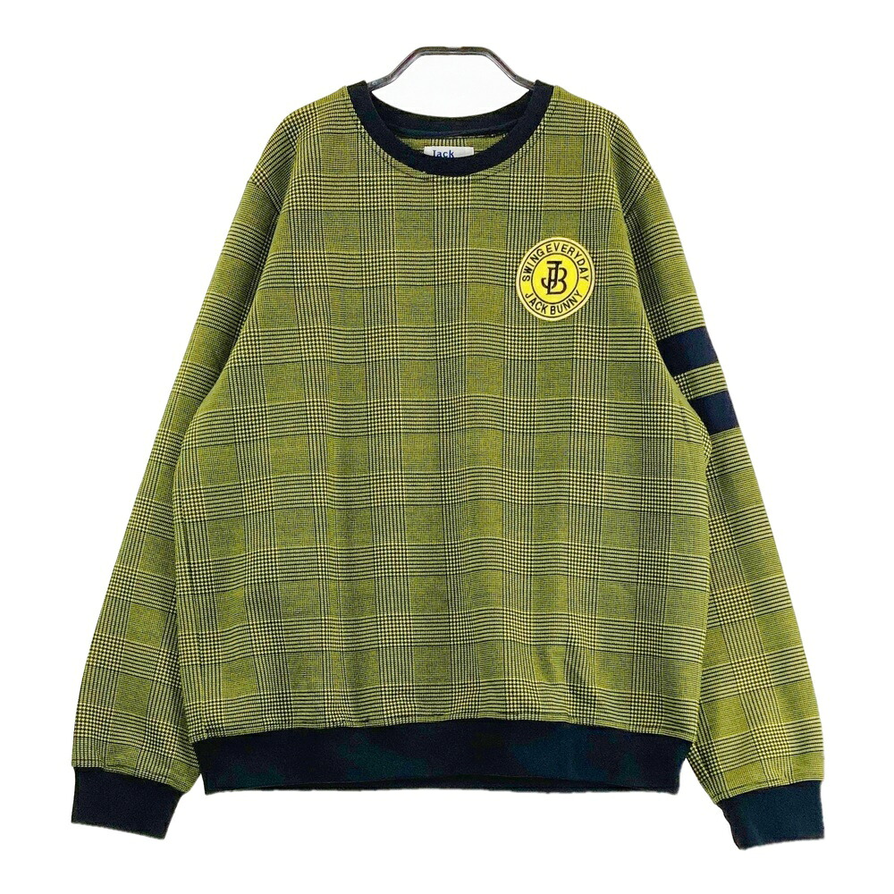 JACK BUNNY ジャックバニー スウェット グレンチェック イエロー系 6 【中古】ゴルフウェア メンズ
