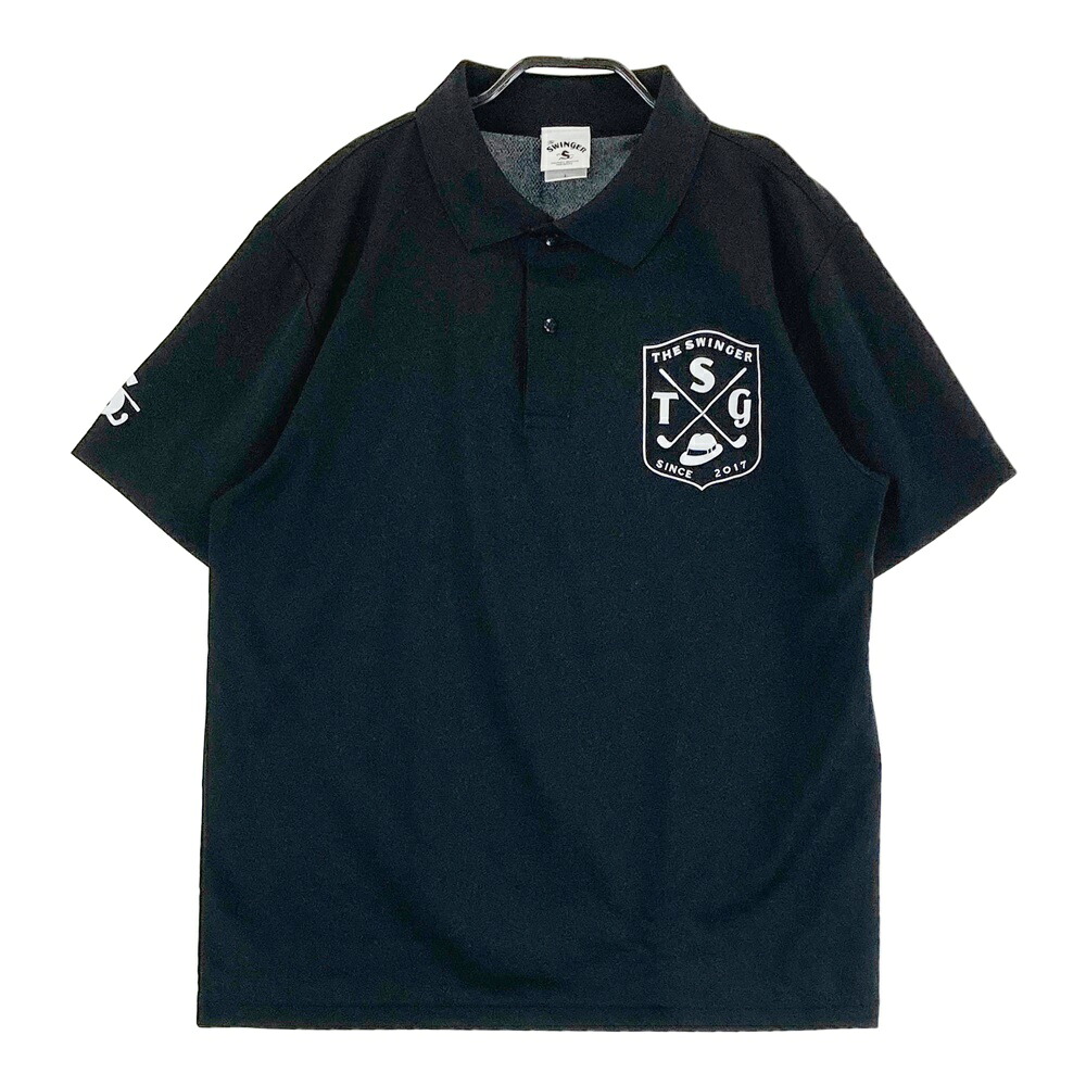 THE SWINGGGR ザ スウィンガー 半袖ポロシャツ ブラック系 L 【中古】ゴルフウェア メンズ