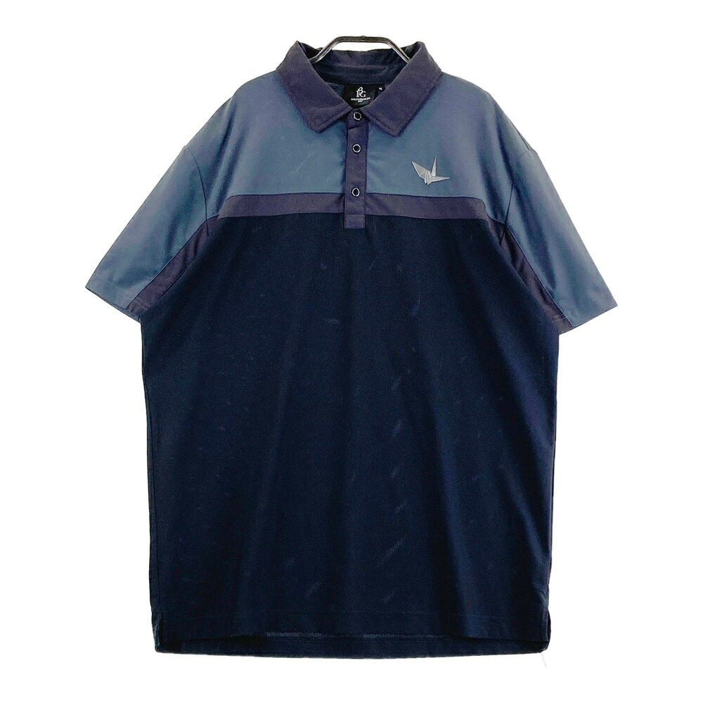 1PIU1UGUALE3 GOLF 半袖ポロシャツ ブラック系 6 【中古】ゴルフウェア メンズ