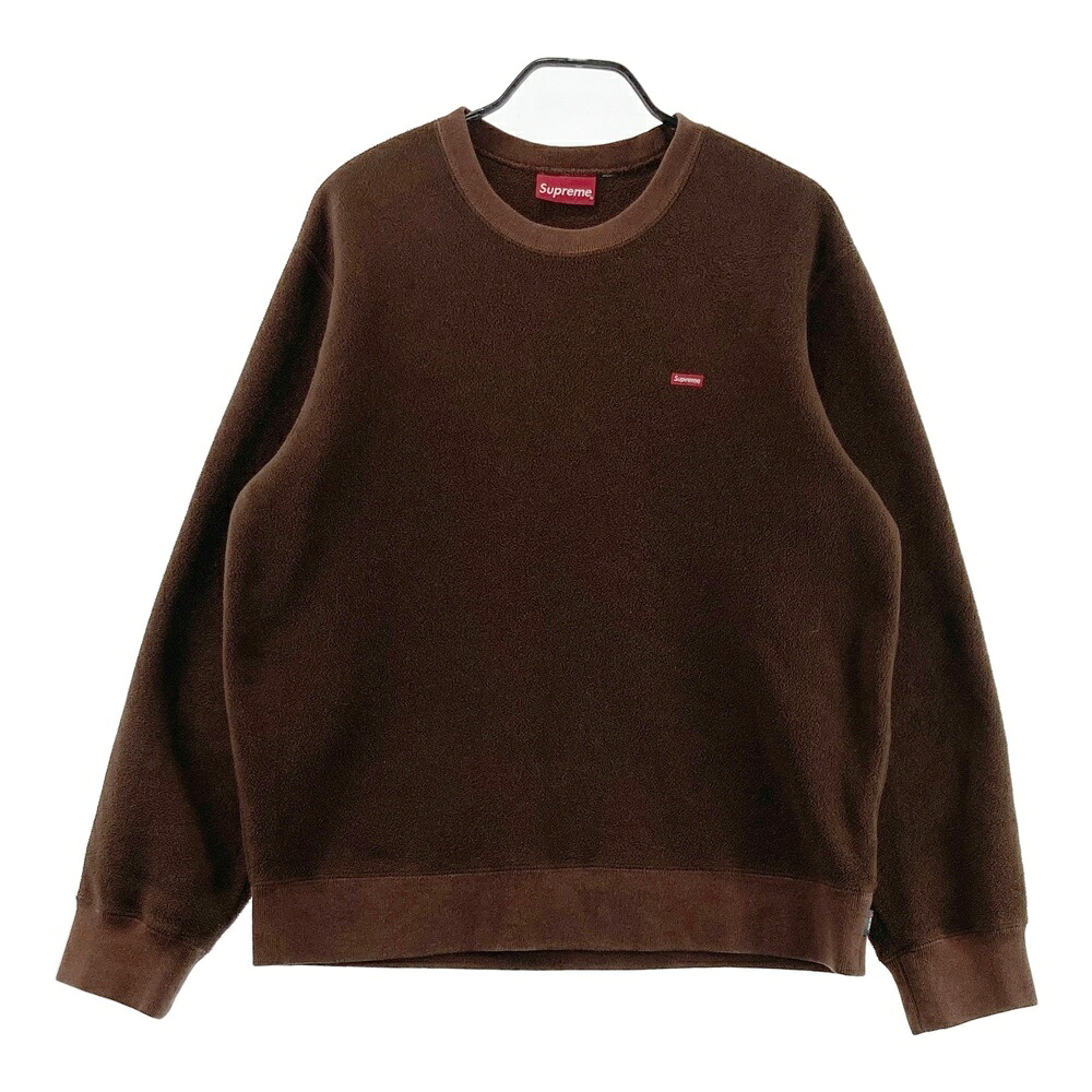 SUPREME シュプリーム  フリーストレーナー POLARTEC SMALL BOX LOGO 赤銅色系 M 【中古】メンズ