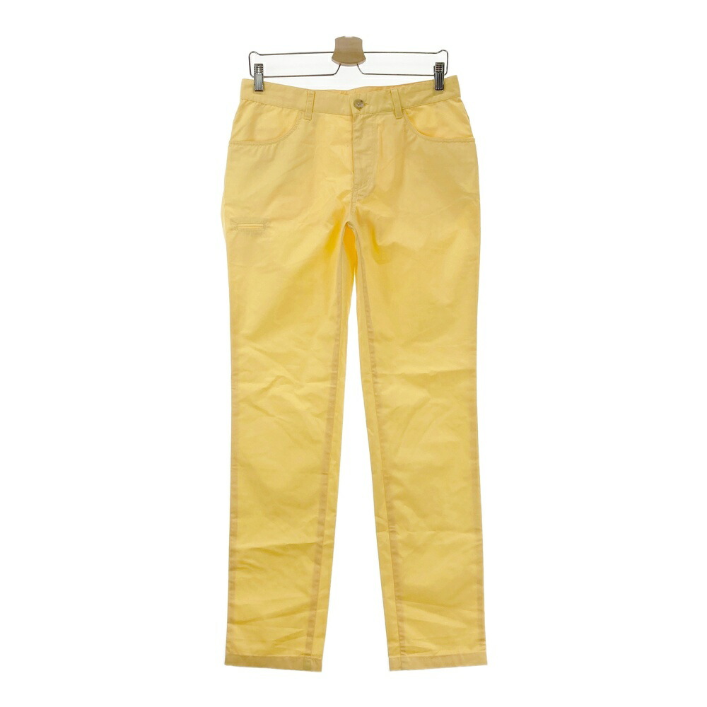 BEAMS GOLF ビームスゴルフ ストレッチパンツ イエロー系 M 【中古】ゴルフウェア メンズ