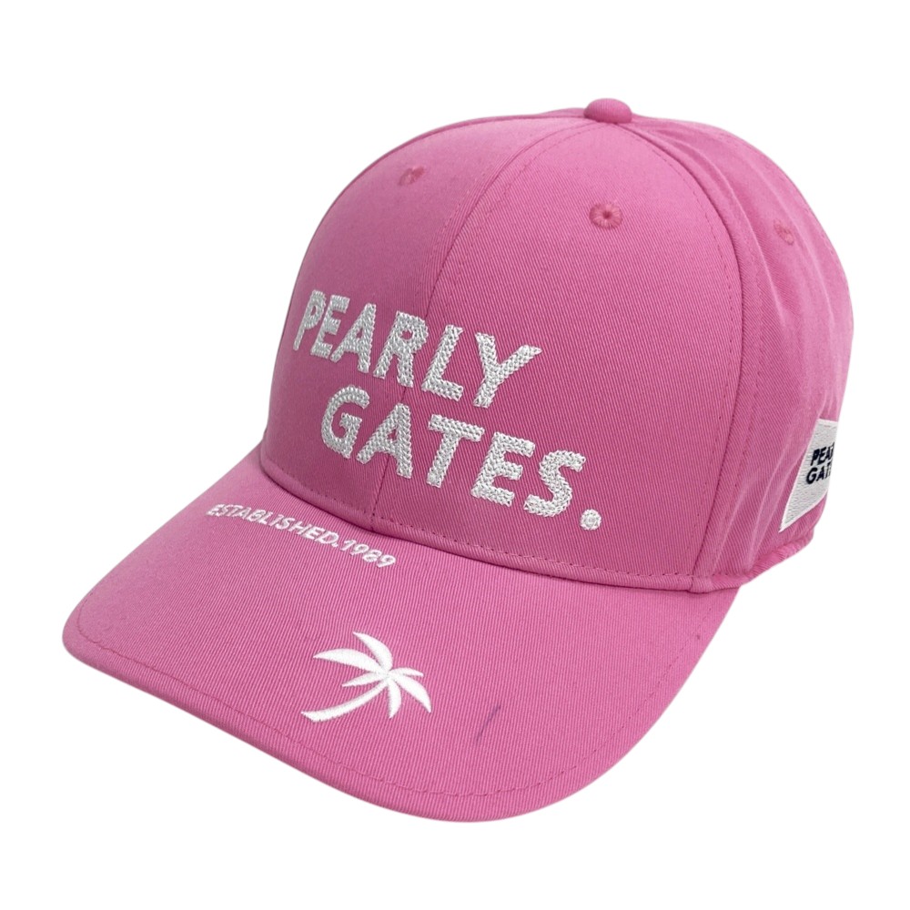 PEARLY GATES パーリーゲイツ 053-3187501 キャップ ピンク系 FR 【中古】ゴルフウェア