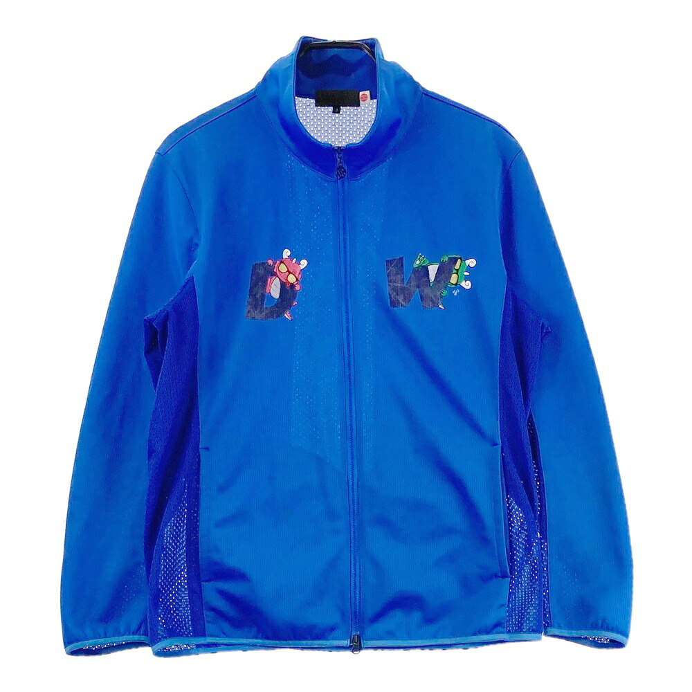 DANCE WITH DRAGON ダンスウィズドラゴン メッシュ切替 ジップジャケット チビドラ ネイビー系 3 【中古】ゴルフウェア メンズ|中古ゴルフウェア通販STST