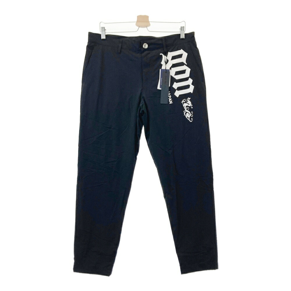 DANCE WITH DRAGON ダンスウィズドラゴン ナイロン ロングパンツ ブラック系 4 【中古】ゴルフウェア メンズ