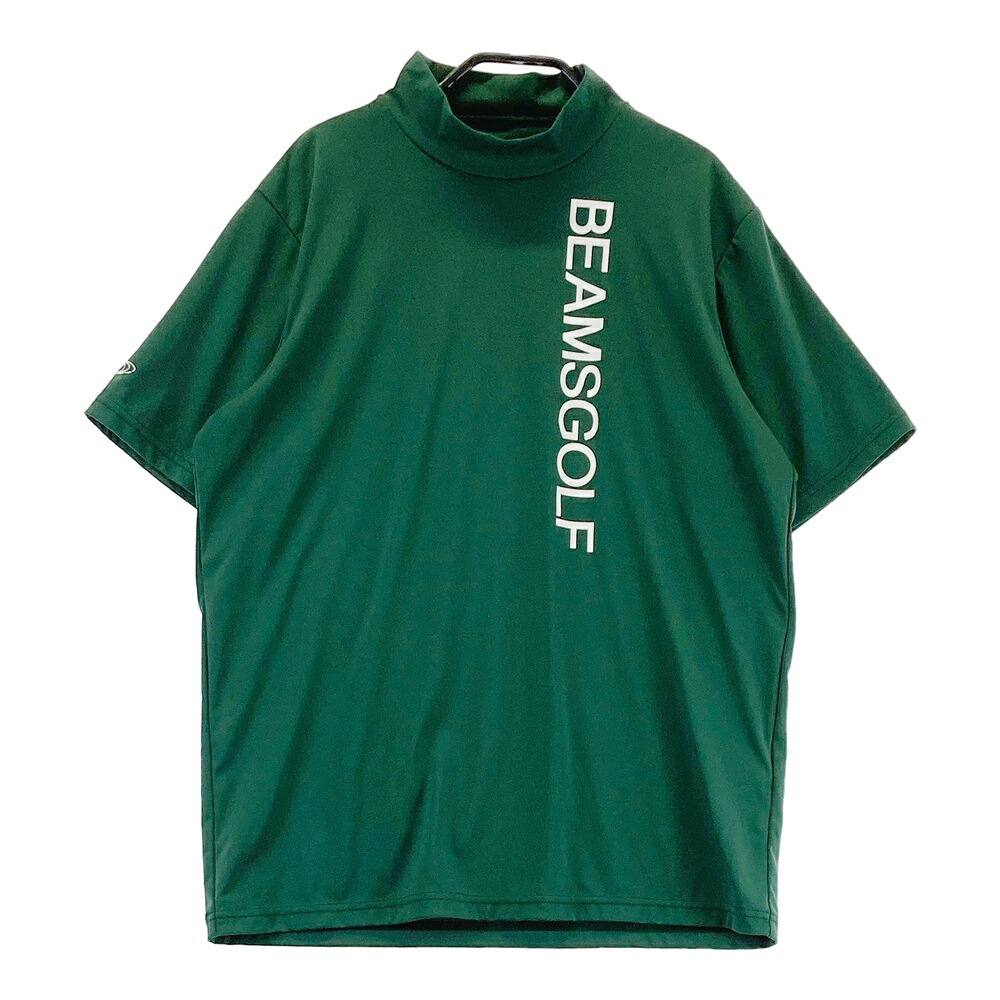 BEAMS GOLF ビームスゴルフ 2023年モデル ロゴ入り ハイネック半袖Tシャツ グリーン系 S 【中古】ゴルフウェア メンズ|中古ゴルフウェア通販STST