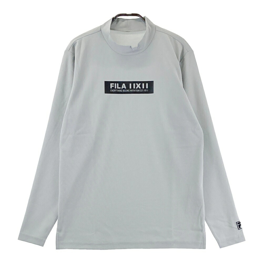FILA GOLF フィラゴルフ ハイネック 長袖Tシャツ グレー系 M 【中古】ゴルフウェア メンズ