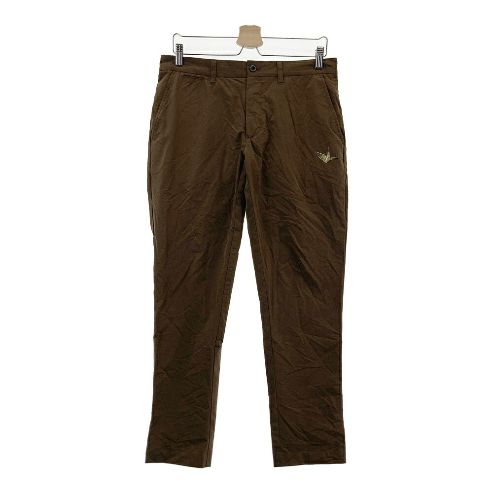 1PIU1UGUALE3 GOLF ストレッチパンツ ブラウン系 4 【中古】ゴルフウェア メンズ