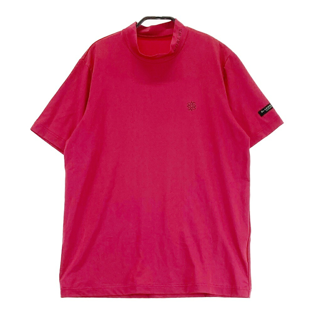 ST ANDREWS セントアンドリュース ハイネック 半袖インナーTシャツ ピンク系 M 【中古】ゴルフウェア メンズ