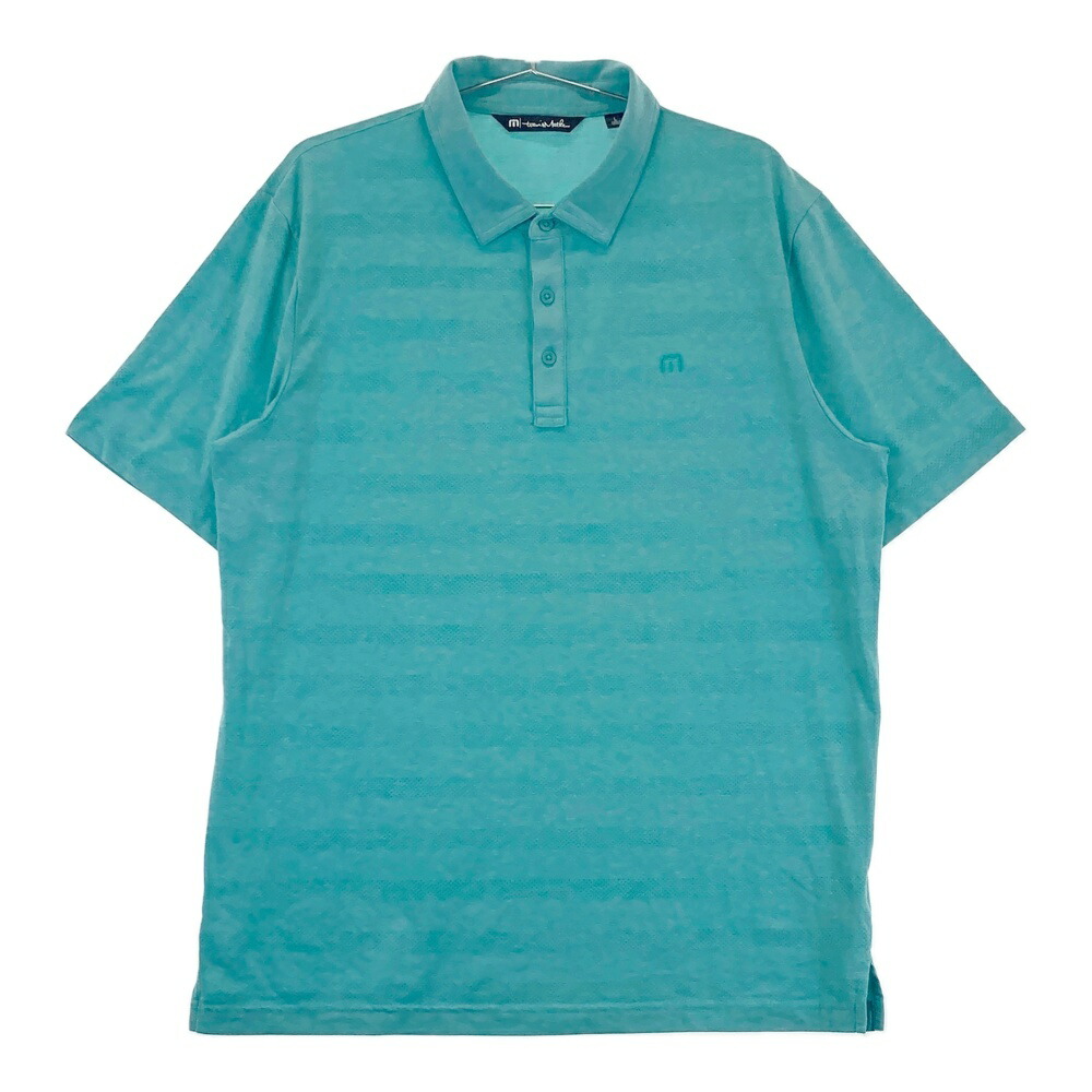 TRAVIS MATHEW トラビスマシュー 半袖ポロシャツ グリーン系 L 【中古】ゴルフウェア メンズ
