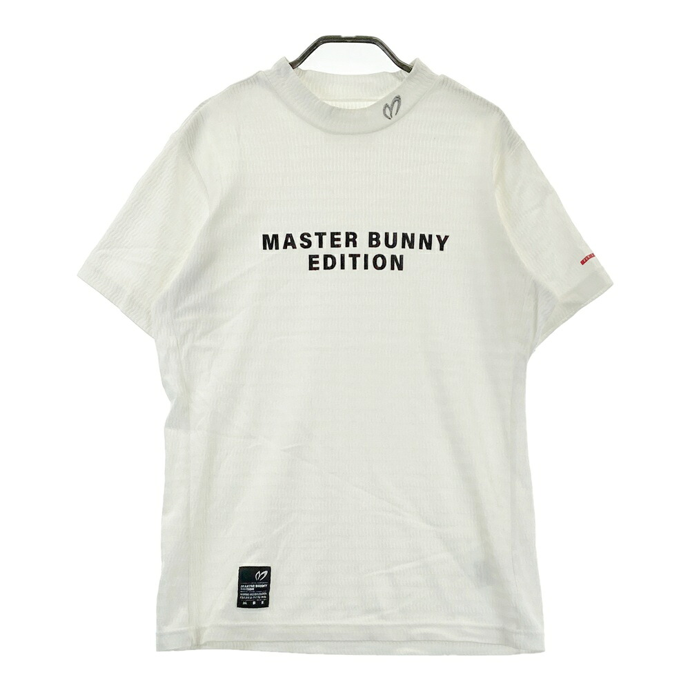 JACK BUNNY ジャックバニー 半袖ハイネックTシャツ 総柄 ホワイト系 4 【中古】ゴルフウェア メンズ