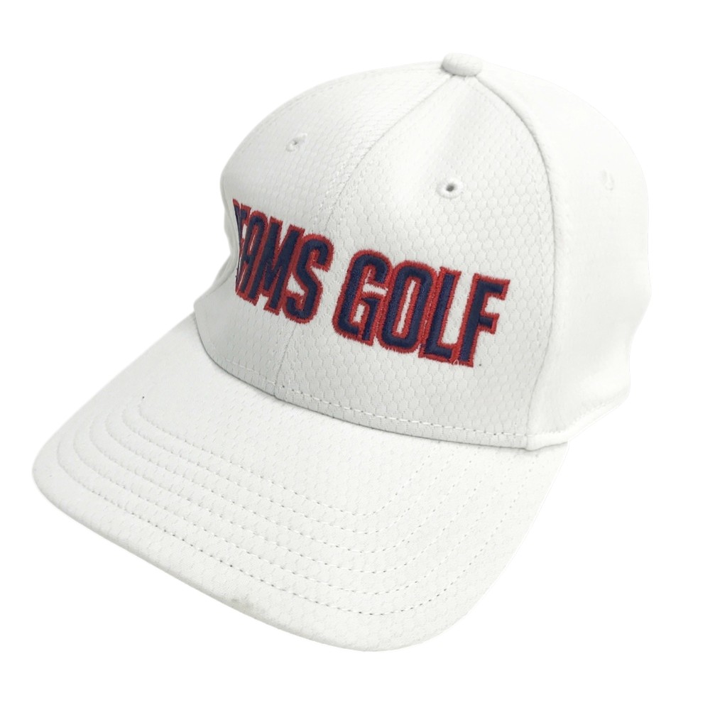 BEAMS GOLF ビームスゴルフ ロゴ刺繍キャップ ホワイト系 L/XL 【中古】ゴルフウェア