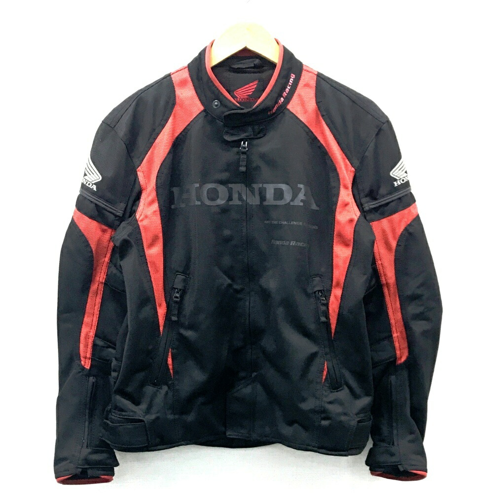 HONDA ホンダ OSYES-T35 メッシュライディングジャケット ブラック系 M 【中古】バイクウェア メンズ
