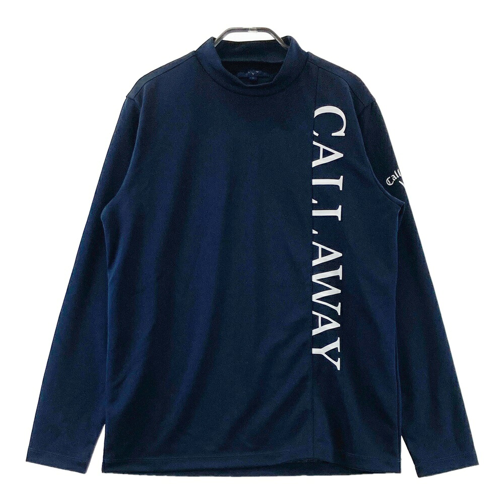 CALLAWAY キャロウェイ ハイネック 長袖Ｔシャツ ネイビー系 M 【中古】ゴルフウェア メンズ