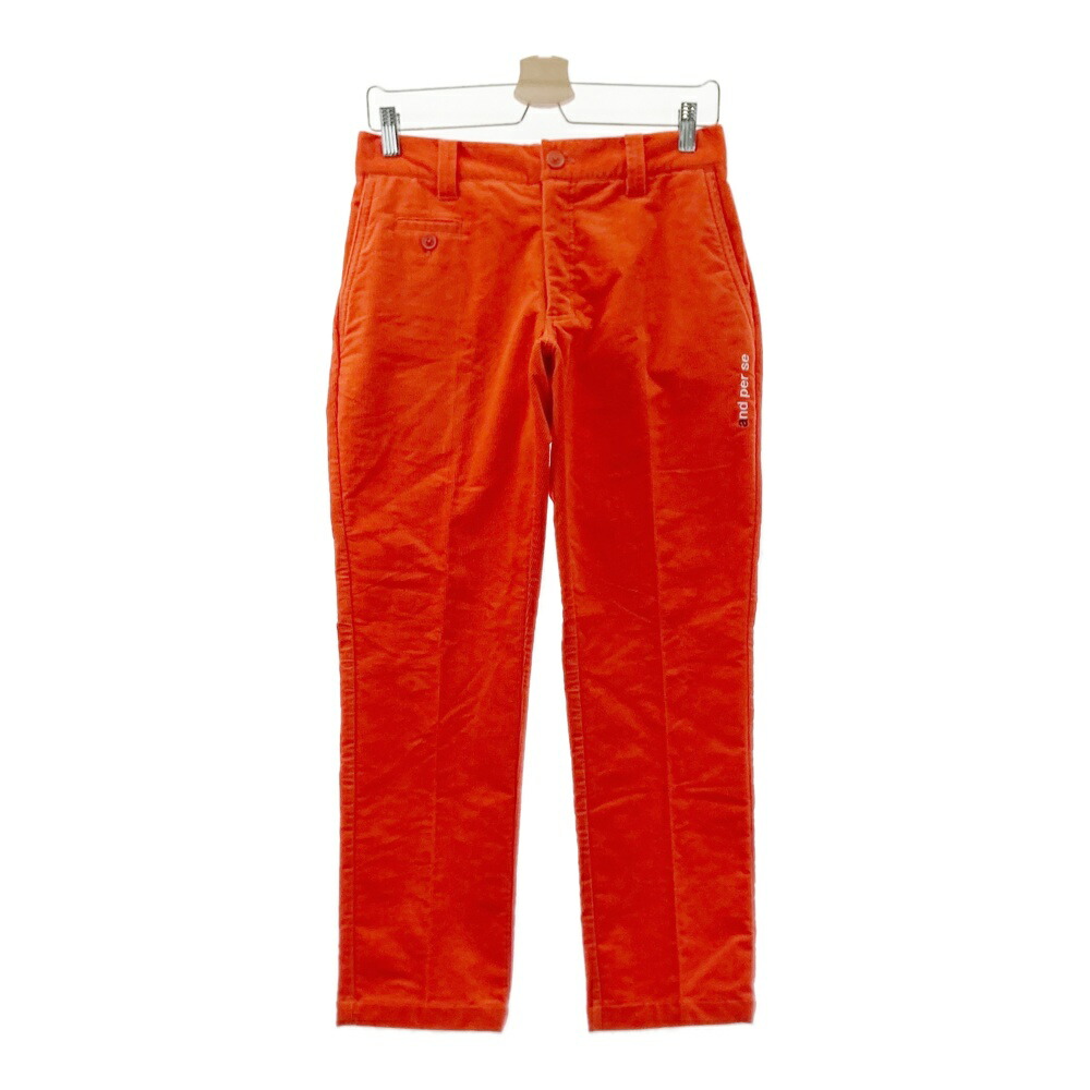 AND PER SE アンパスィ パンツ オレンジ系 M 【中古】ゴルフウェア メンズ