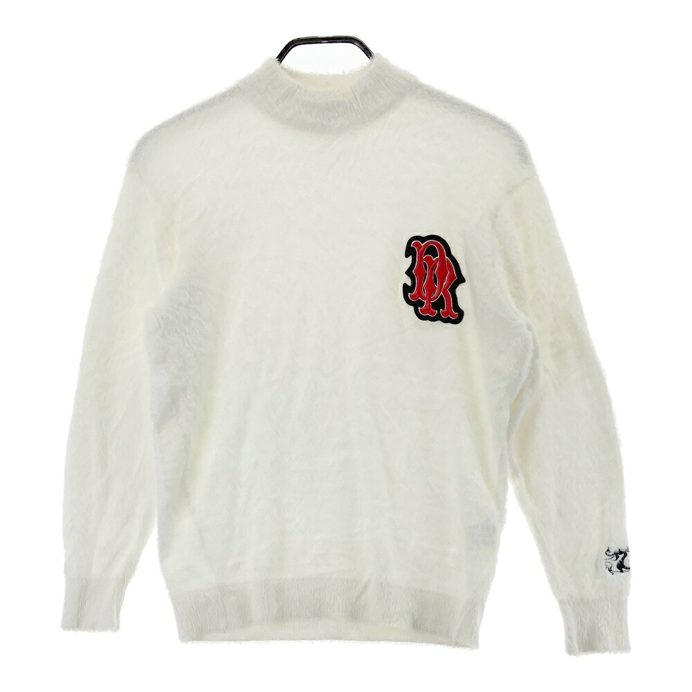 DANCE WITH DRAGON ダンスウィズドラゴン モックネック ニットセーター ホワイト系 3 【中古】ゴルフウェア メンズ｜中古ゴルフウェア通販STST