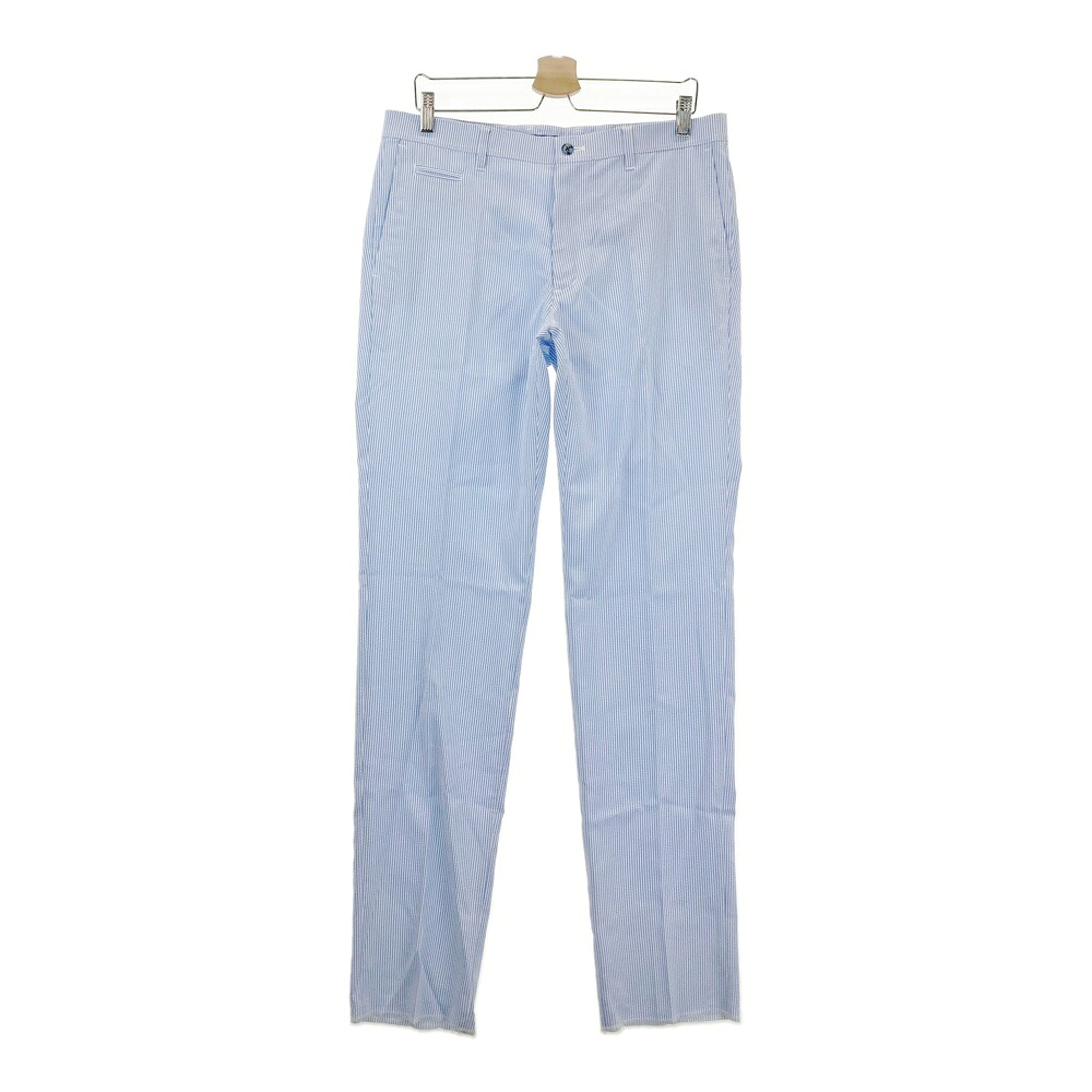 MUNSING WEAR マンシングウェア ロングパンツ シアサッカー ストライプ柄 ブルー系 88 【中古】ゴルフウェア メンズ
