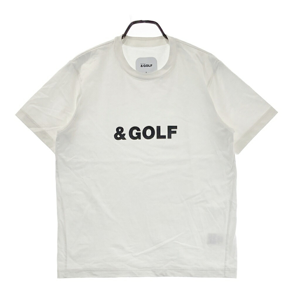 AND PER SE アンパスィ 2023年モデル ＆GOLF 半袖Tシャツ ホワイト系 L 【中古】ゴルフウェア メンズ 4,990円
