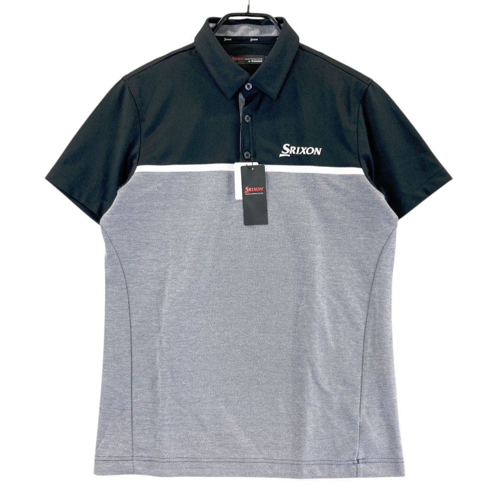SRIXON スリクソン 半袖ポロシャツ ブラック系 M 【中古】ゴルフウェア メンズ