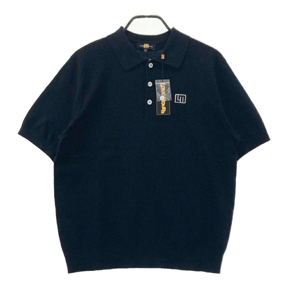 LOUD MOUTH ラウドマウス 2026年モデル 半袖 ニットポロシャツ ブラック系 L 【中古】ゴルフウェア メンズ