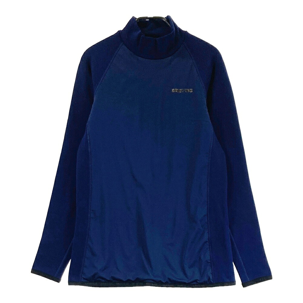 BRIEFING GOLF ブリーフィング  裏起毛 ハイネック長袖ティーシャツ  米国海軍系 S 【中古】ゴルフお召しもの メンズ シャツ・ポロシャツ-ウェア-ゴルフ