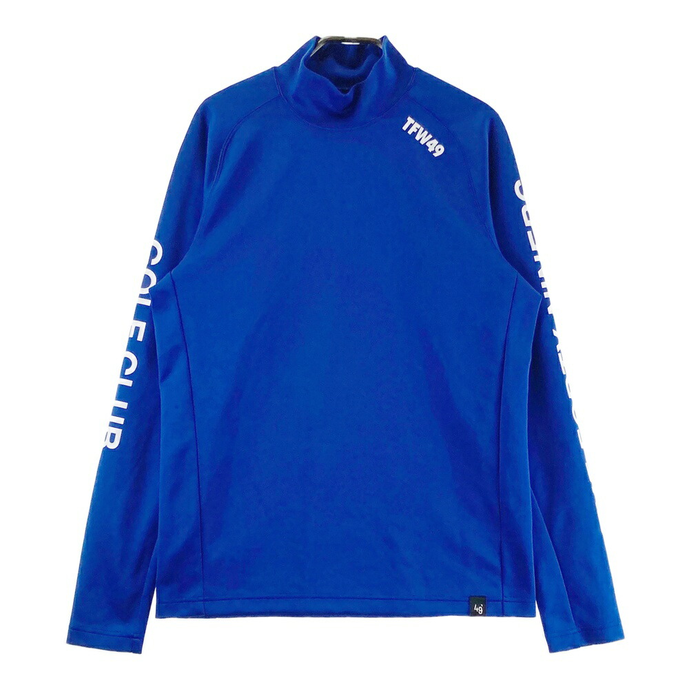 TFW49 ティーエフダブリューフォーティーナイン T102120008 モックネック 長袖Tシャツ ブルー系 M 【中古】ゴルフウェア メンズ
