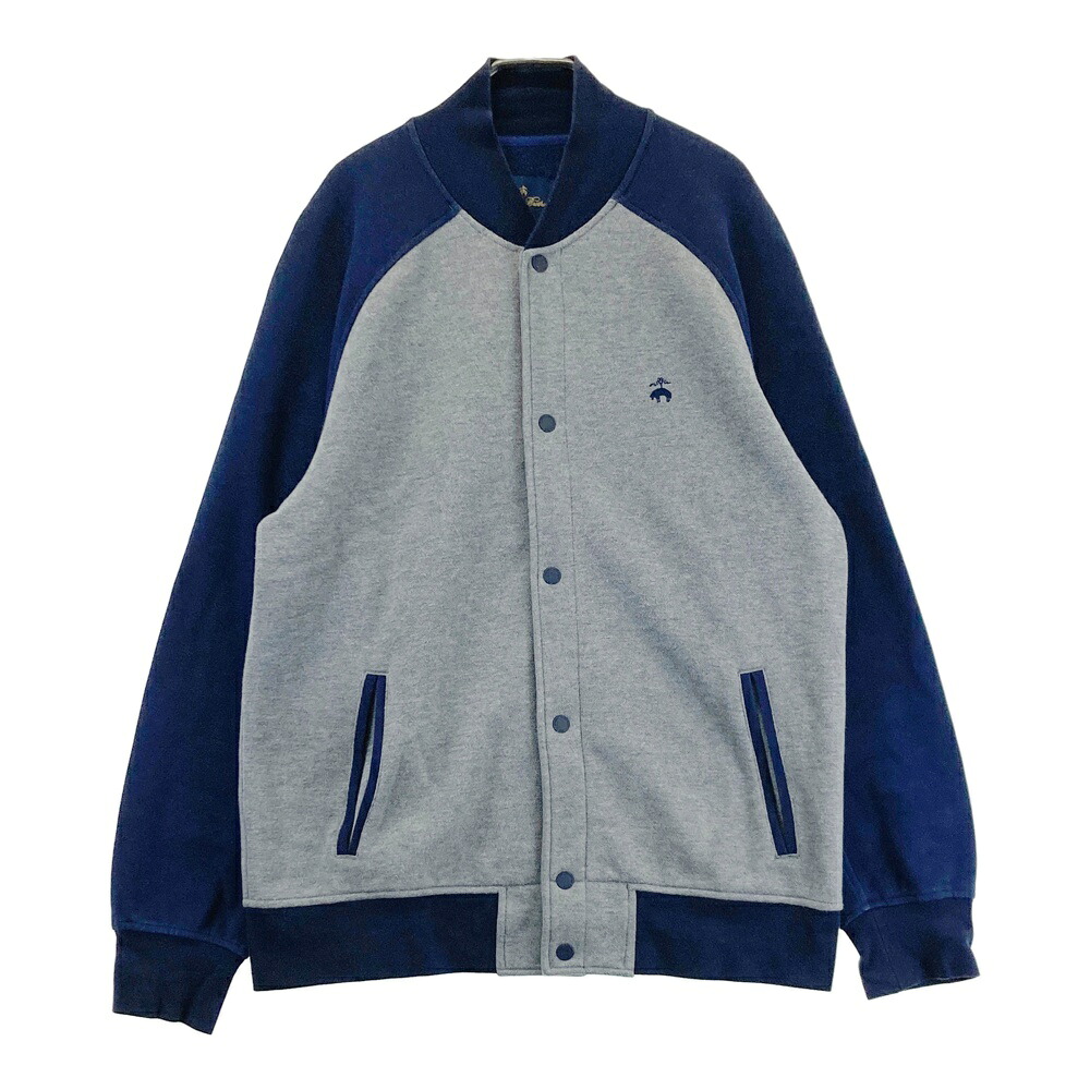 BROOKS BROTHERS ブルックス ブラザーズ 裏起毛 長袖ジャケット ブルゾン グレー系 L 【中古】メンズ