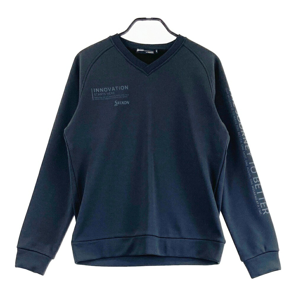 SRIXON スリクソン DESCENTE スウェット ブラック系 M 【中古】ゴルフウェア メンズ