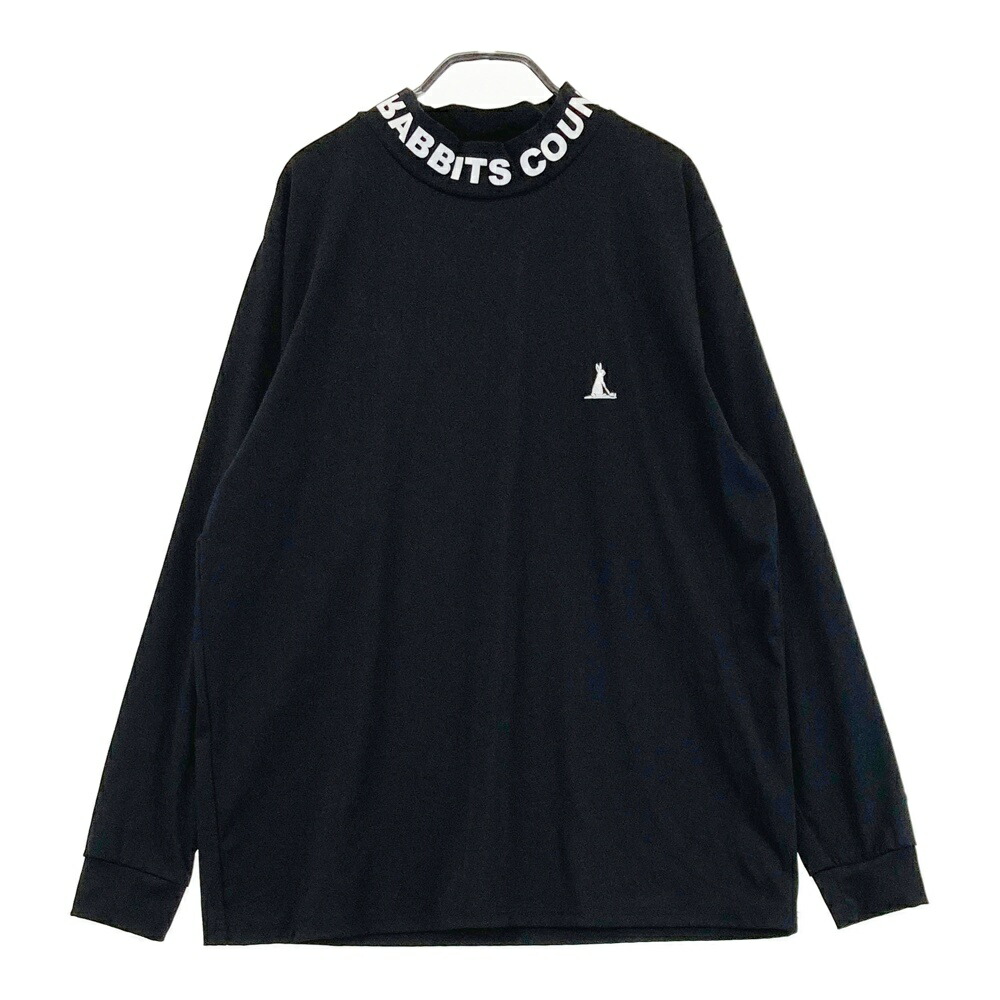 FR2 GOLF エフアールツーゴルフ ハイネック 長袖Tシャツ ブラック系 L 【中古】ゴルフウェア メンズ