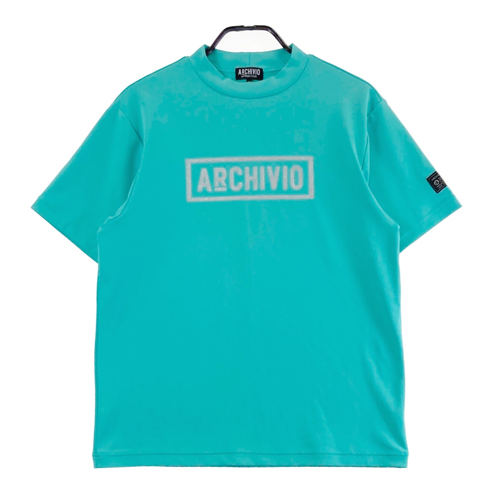 ARCHIVIO アルチビオ ハイネック 半袖Tシャツ ブルー系 46 【中古】ゴルフウェア メンズ｜中古ゴルフウェア通販STST