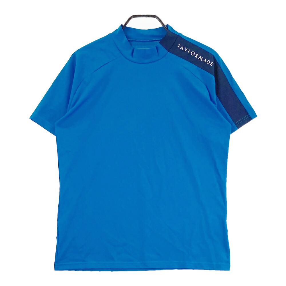 TAYLOR MADE テーラーメイド ハイネック 半袖Tシャツ ブルー系 M 【中古】ゴルフウェア メンズ