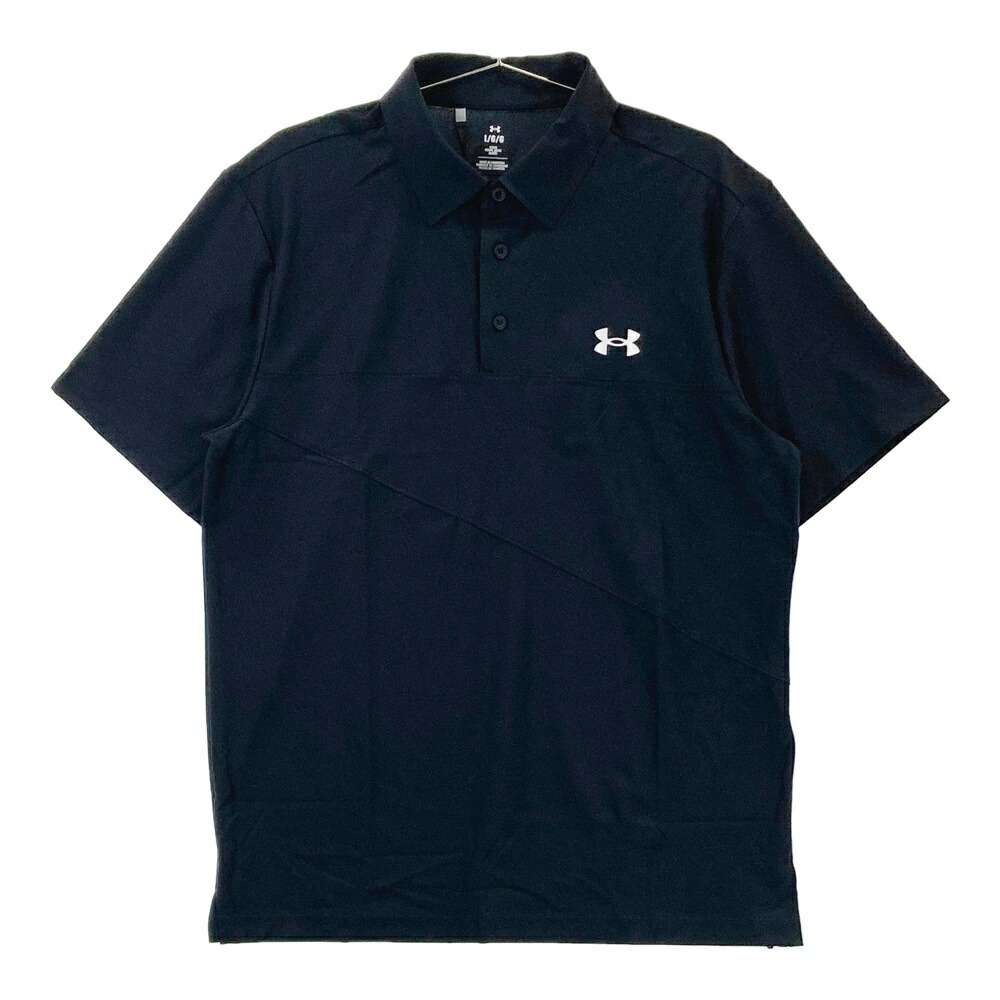 UNDER ARMOUR アンダーアーマー 2025年モデル 半袖ポロシャツ ブラック系 L 【中古】ゴルフウェア メンズ