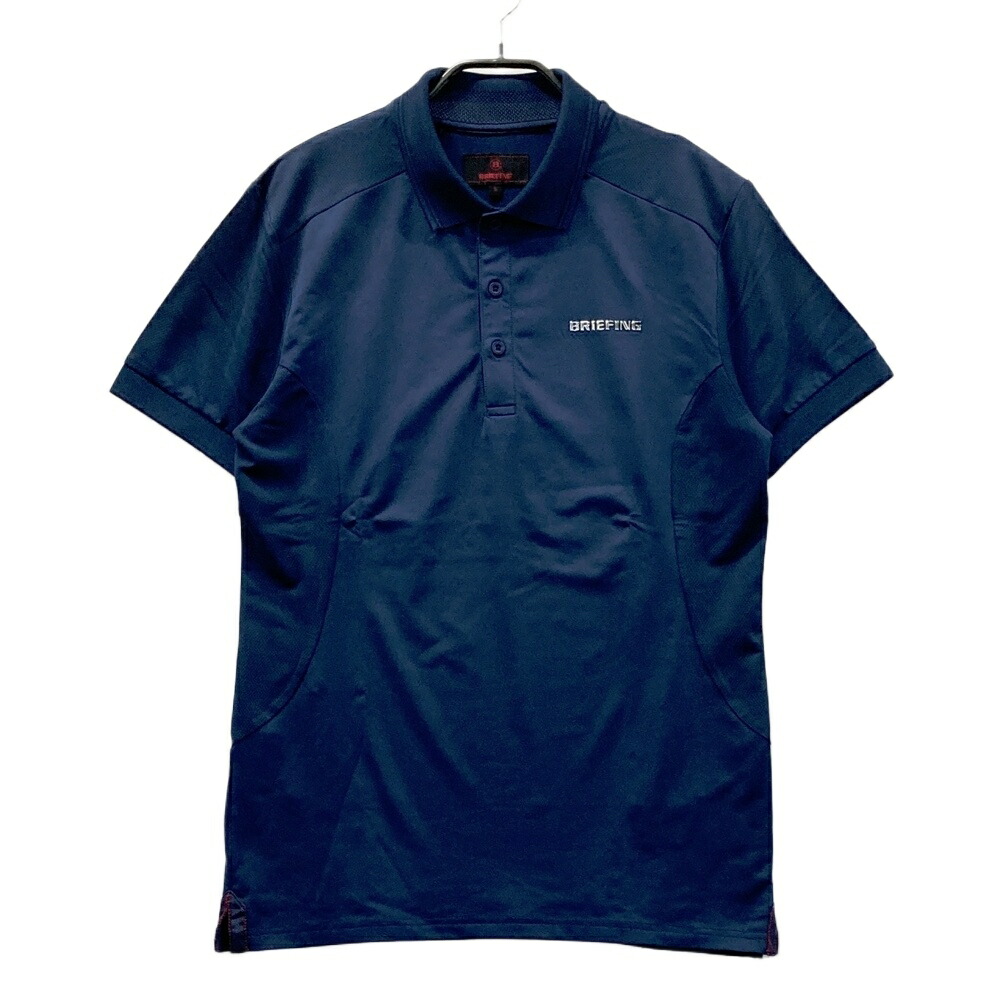 BRIEFING GOLF ブリーフィング 半袖ポロシャツ ネイビー系 S 【中古】ゴルフウェア メンズ